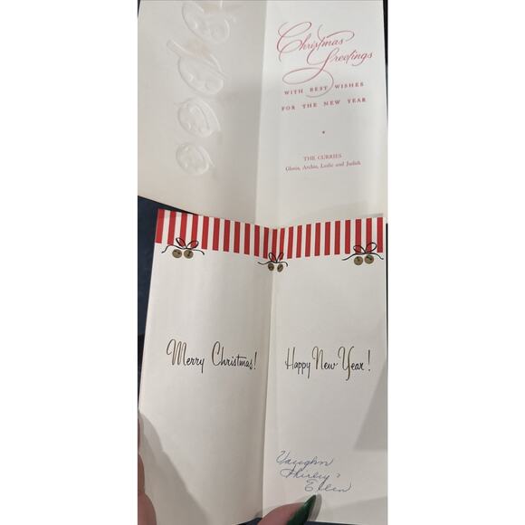 Vintage Lot Of 6 Used Christmas Cards - Picture 6 of 6